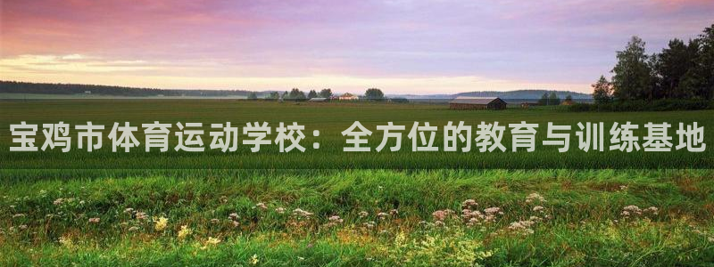 欧亿体育官方正版app五金厂：宝鸡市体育运动学校：全